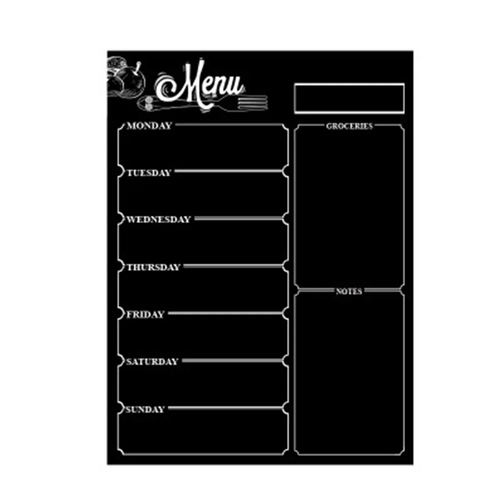 

Notice Fridge Magnets Calendar Meal Planner Thickened Large Space Dinner Erasable Home Multi Purpose Weekly Board Chalkboard