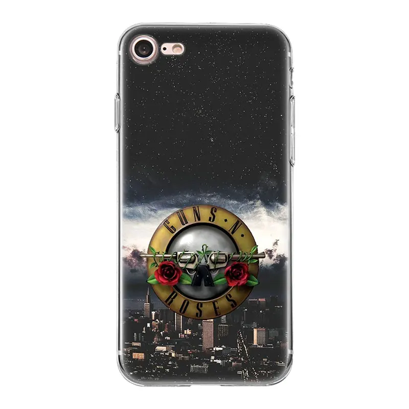 Чехол guns n roses для iphone XR XS Max 7 7S 8 Plus X 10 7+ 8+ 5 5SE 5C 6 6S 11 11Pro, мягкий чехол для телефона из ТПУ - Цвет: 15