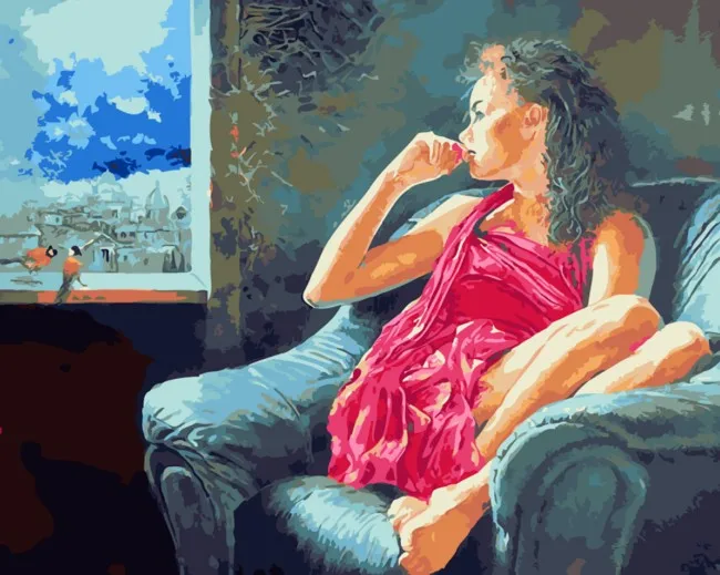 DIY Digital Oil Painting Wall Pictures Paint Home