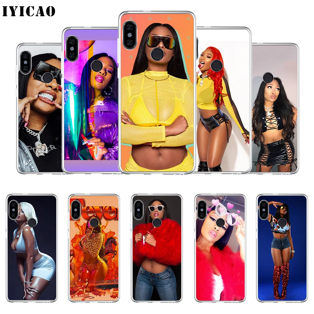 Мягкий силиконовый чехол для телефона IYICAO Megan Thee Stallion Xiaomi Mi 9 8 SE 6 A1 A2 Lite F1 MIX2S MIX3 |