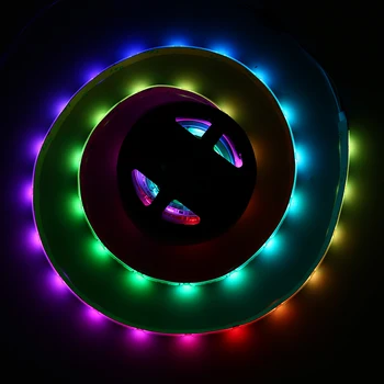 

WS68 12 RGB 5050 SMD Waterproof 5V LED White Strip Light With Battery Box