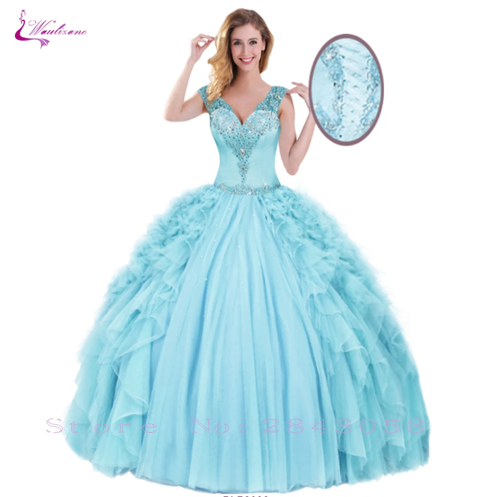 Waulizane Doce Cor vestido de Baile Quinceanera