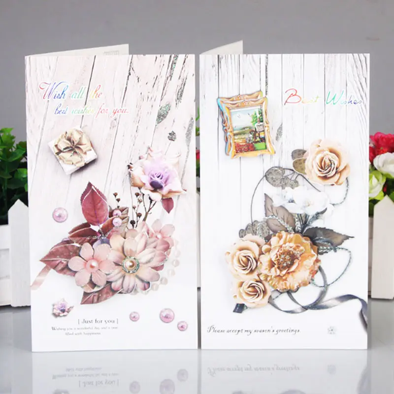 

8pcs Cartoon 3D Pop-up Forest Animal Greeting Card for Holiday Season New Year Children's Day Happy Birthday Gift Cards