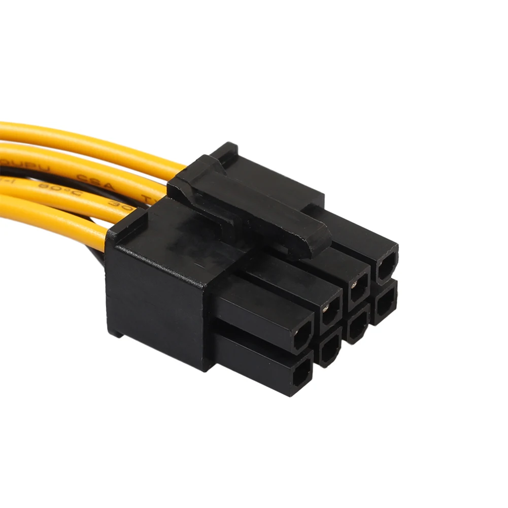 2 шт./лот двойной 15pin SATA Male To 8pin (6 + 2) PCIe PCI E Express кабель питания для видеокарты