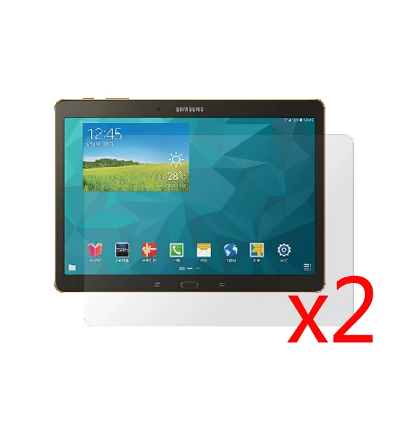 2x пленка + 2x чистой тканью, розничная продажа посылка ясно ЖК-дисплей Экран протектор Плёнки для samsung Galaxy Tab S 10,5 T800 T801 T805 Tablet