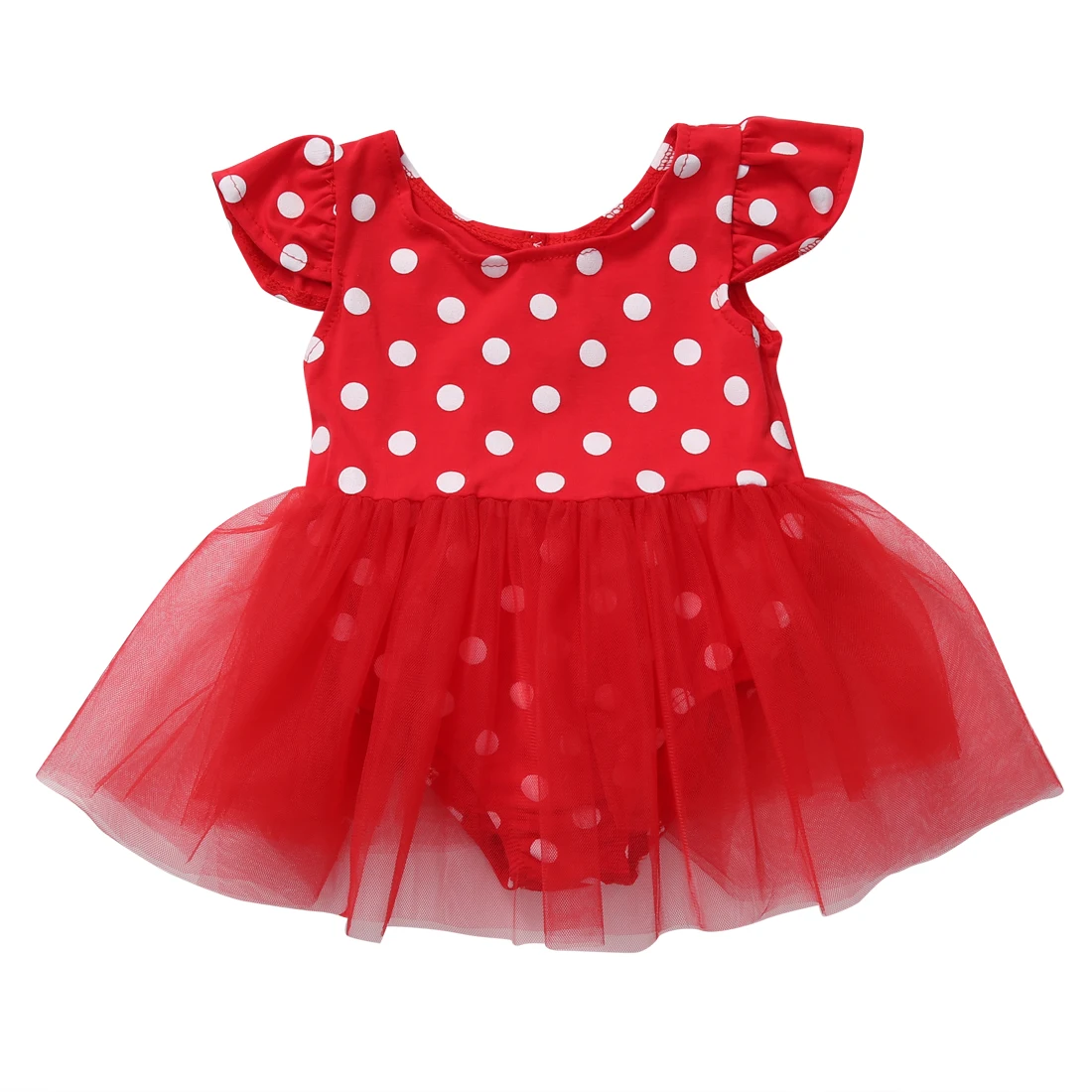 Pudcoco/Боди красного цвета в горошек для маленьких девочек; костюм-пачка для свадебной вечеринки; летняя кружевная новая модель юбки; Милая одежда
