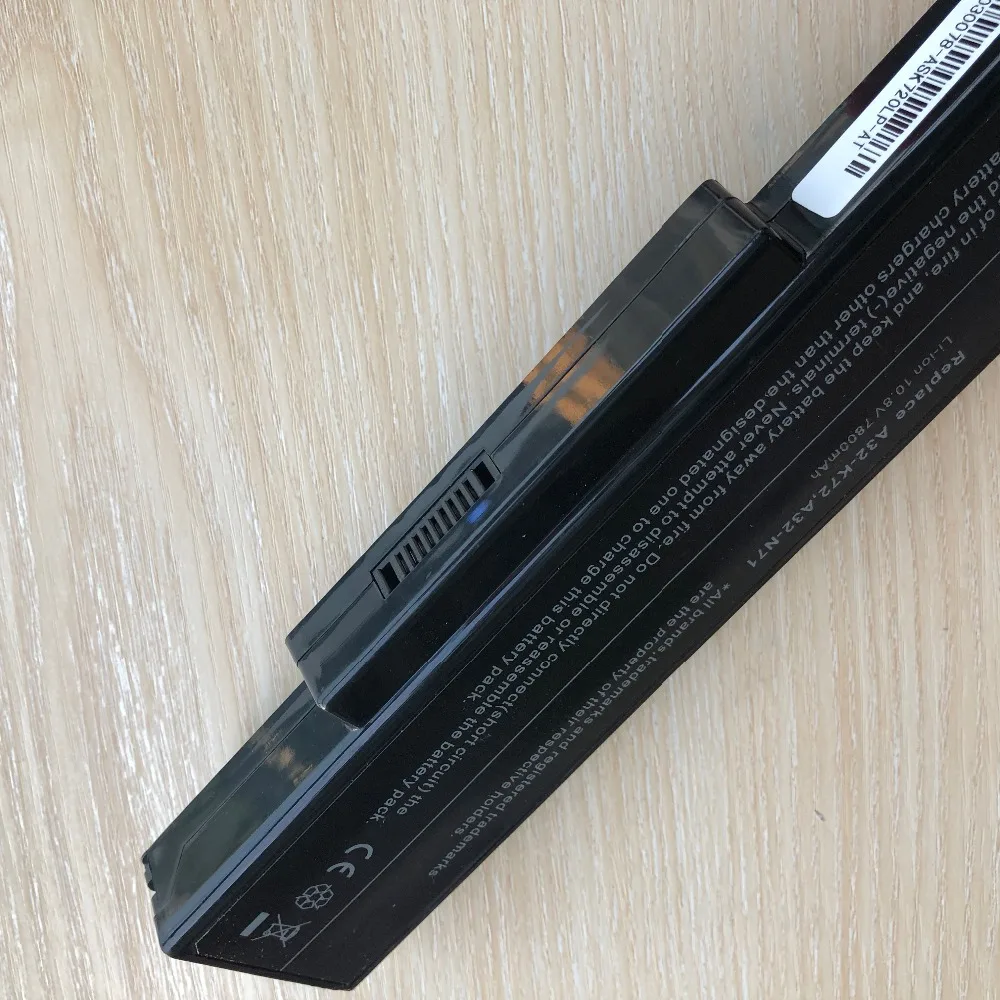Аккумулятор 7800 мАч для Asus A32 K72 K72DR K72D K72F K72JR K73 K73SV K73S K73E N73SV X77X77VN N71 X77VN 9 ячеек|laptop