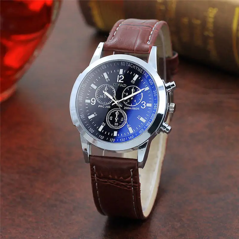 Часы мужские люксовый бренд стальные Дата Бизнес часы мужские s часы Relogio Masculino De Luxo классические винтажные Reloj Hombre - Цвет: D