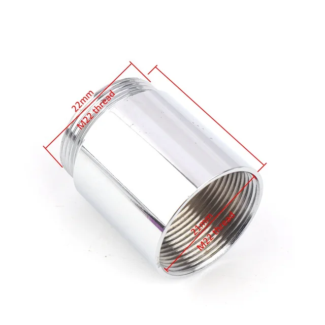 Rozsdamentes Acél Meghosszabbított M22 -Tól Szálcsatlakozó Csaptelepek Vízcsap Adapter Víztisztító Tartozék - Image 3