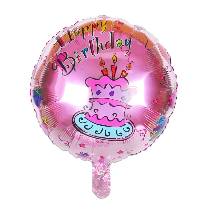 Новинка, 18 дюймов, черные фольгированные шары с днем рождения, шары с бабочками, милые, вечерние, праздничные, надувные, детские игрушки - Цвет: 28