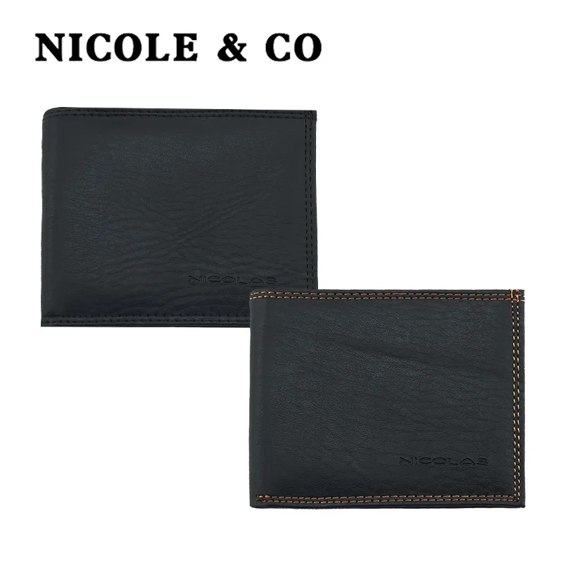 

NICOLE & CO 2019New Men Wallets Fishon Designer's Purse Men Brand Card purse Mens Wallet Wholesale price