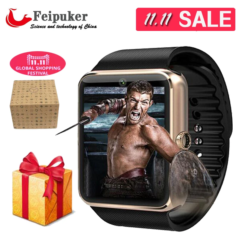 HOT Bluetooth Smart watch GT08 for Android IOS for iphone WristWear Support Sync smart clock font