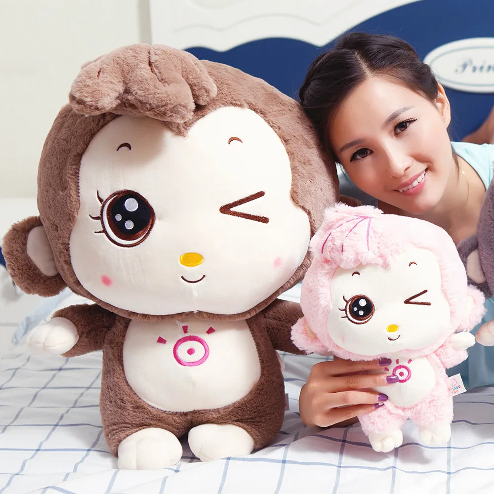 Fancytrader Funny Stuffed Soft Plush Lovely Giant Cartoon Monkey Toy 60cm 24inch 3 Colors 17