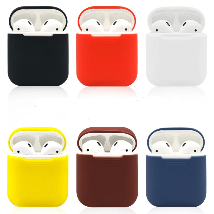 Soft Silicone Headphone Case For Earpods Pouch Box Shockproof Cover For
