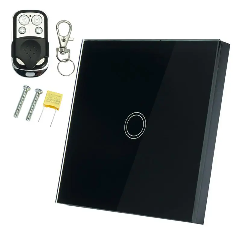 

UXCELL Sensitive Touch Control Switch Home Wall Light Switch EU Standard 1 Way 1 Gang AC 110-240V 50/60Hz Switches Accessories