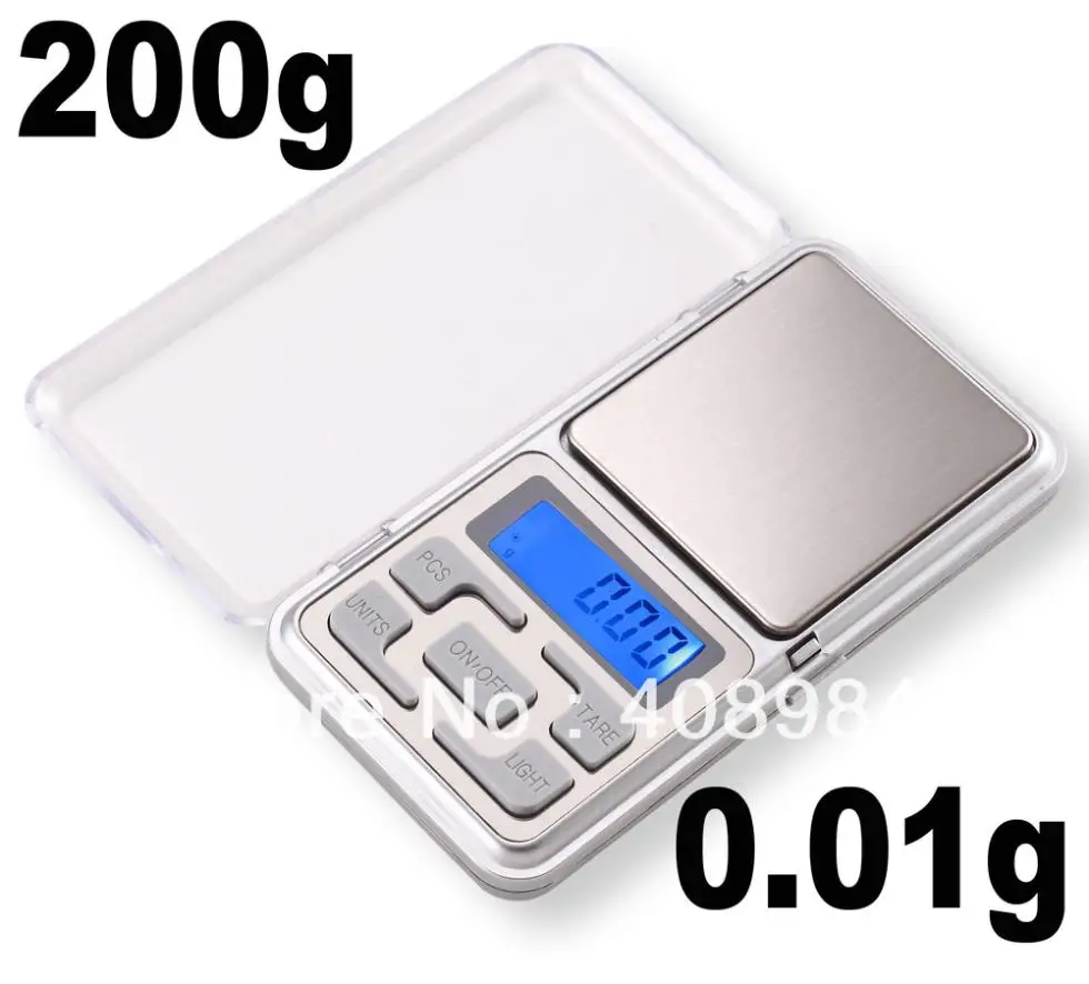 200g x 0.01g Mini Digital Jewelry Pocket Gram Scalein Weighing Scales