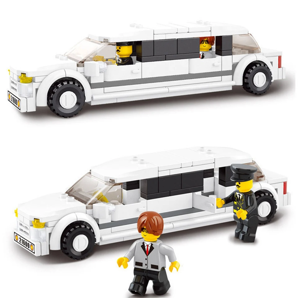 

City Vehicle Lincoln Car Constructor Model Kit Building Sets Blocks Bricks Toys for Children