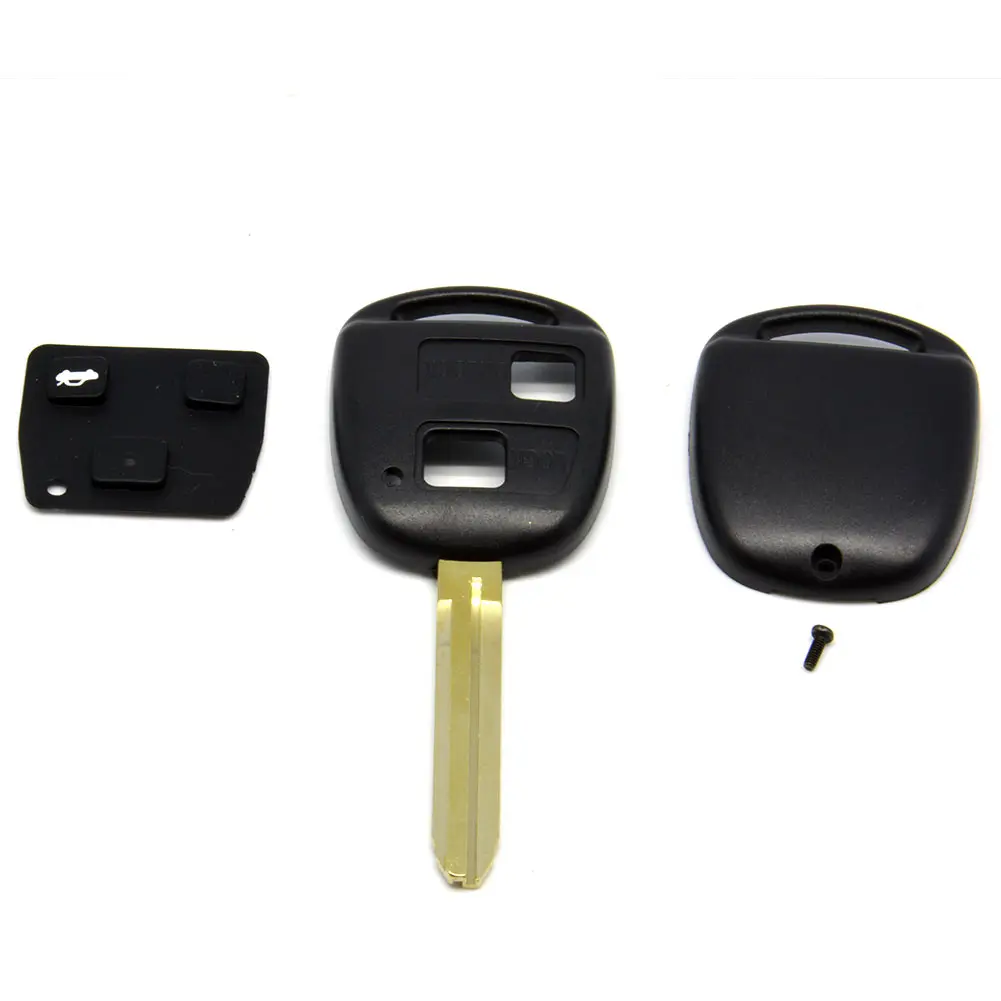 Vehemo 2 кнопки дистанционного Чехлы для автоключей оболочка для TOYOTA Prado Tarago Camry Corolla