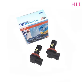 

2PCS HB3 9005 HB4 9006 H8 H11 6000K White Car Driving Daytime Running Lamp Auto Leds Light 12V 24V for Hyundai Azera 2011-2015