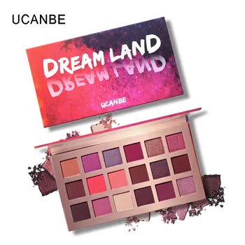 

UCANBE Dream Land 18Color Payoff Shimmer Matte Eyeshadow Palette High Pigment Buttery-Smooth Eye Shadow Makeup Natural Eyeshadow
