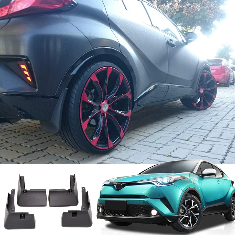 4 шт. передние и задние пластиковые Брызговики для Toyota C HR CHR 2016 2017 2018 2019|Навесы