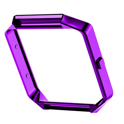 Сменный Чехол-держатель из нержавеющей стали, рамка для Fitbit Blaze, трекер активности, аксессуары для умных часов - Цвет: purple