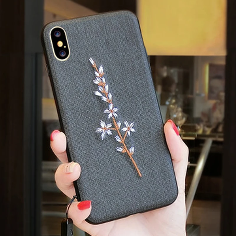 YUETUO i tpu pc вышивка 3d capinha coque чехол для iphone x 10 силиконовые аксессуары телефонов apple