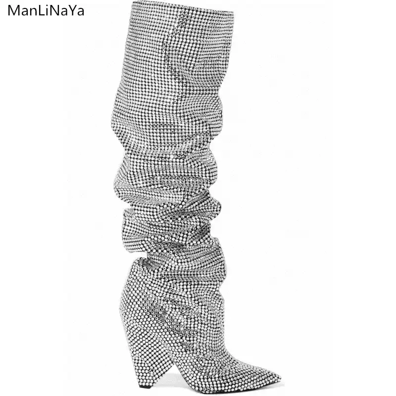 red plaid knee high boots