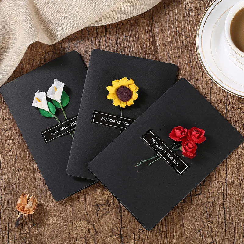  2018 DIY Invitations Flower Card Handmade Greeting Festival Party Card 520 Message Valentine's Day  - 32882054587