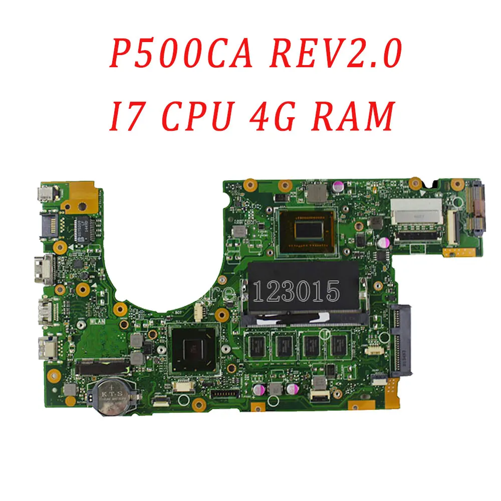 Original P500CA S551LA for ASUS font b Laptop b font Motherboard 60NB00F0 MB5000 P500CA REV 2