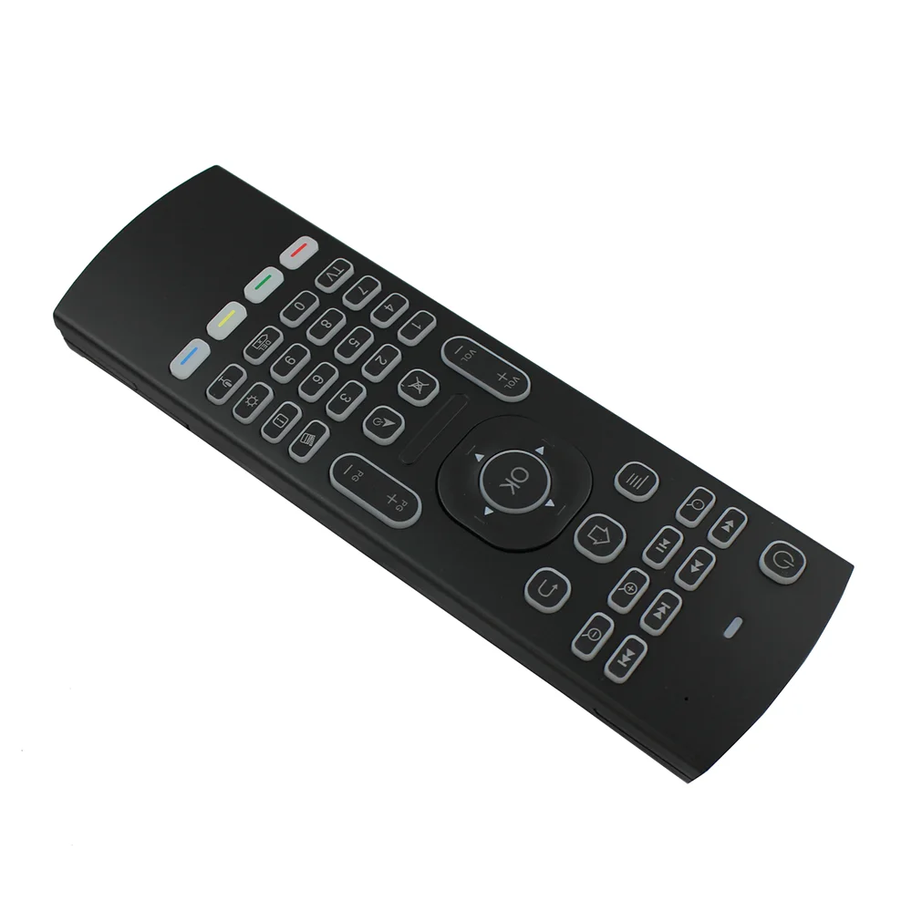2 4G Беспроводная клавиатура Air Mouse с подсветкой и микрофоном пульт дистанционного