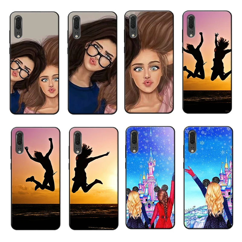 Best Friends Forever Phone Case for Huawei P10 plus 20 pro P20 mate Lite Environmentally Friendly Material Cover |