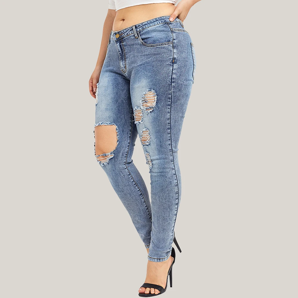 Джинсы Женские Большие Купить