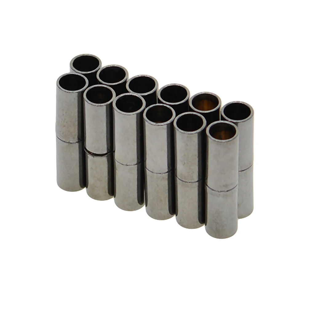 12 Sets Brass Magnetic Clasps Connector Fasteners Buckle Jewelry Making Findings for DIY Kumihimo Bracelet Necklace