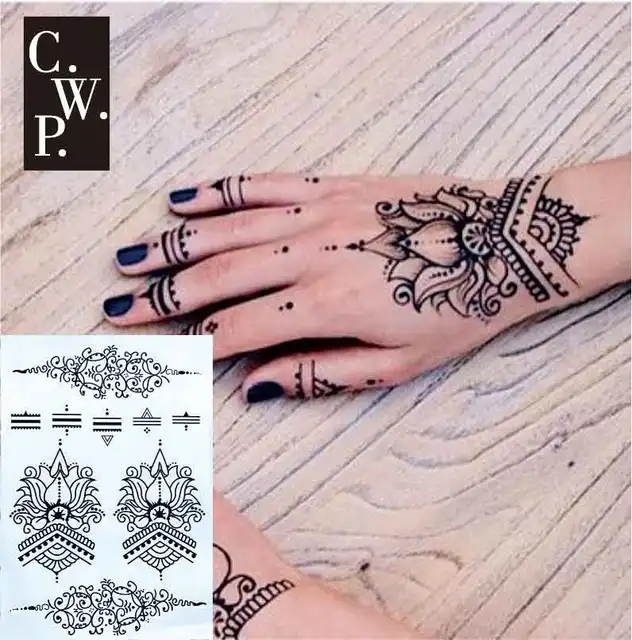 Henna Hand And Wrist Tattoos - 18 Henna Wrist Tattoos That Are Very Cute - Styleoholic / Symbolic yin and yang tattoo on the wrist.