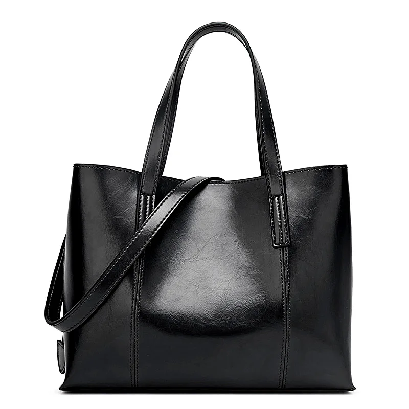 

Vintage Real Genuine Leather Handbags Big Women Tote Bags Female Fashion Designer High Quality Office Ladies Shoulder Bags C806