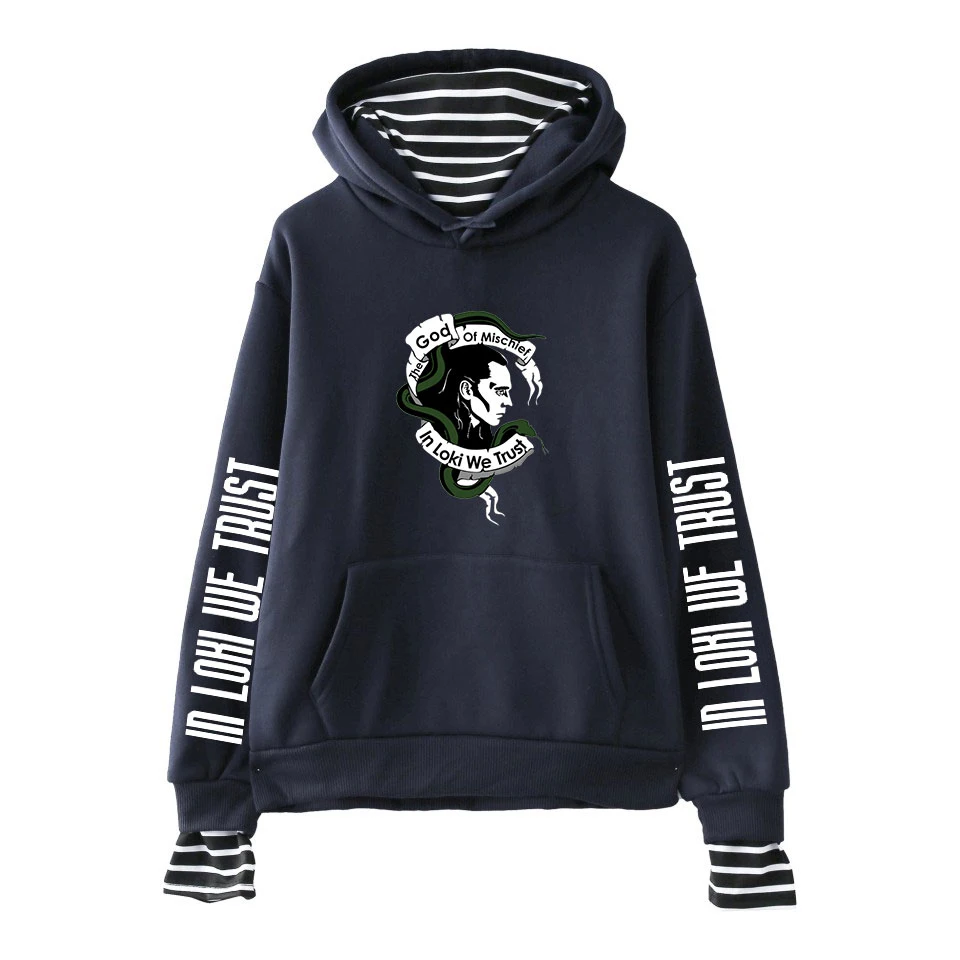LOKI поддельные два предмета толстовки Толстовка с принтом Topcloset Loki том Хиддлстон фильм Harajuku женщин/мужчин толстовки Harajuku