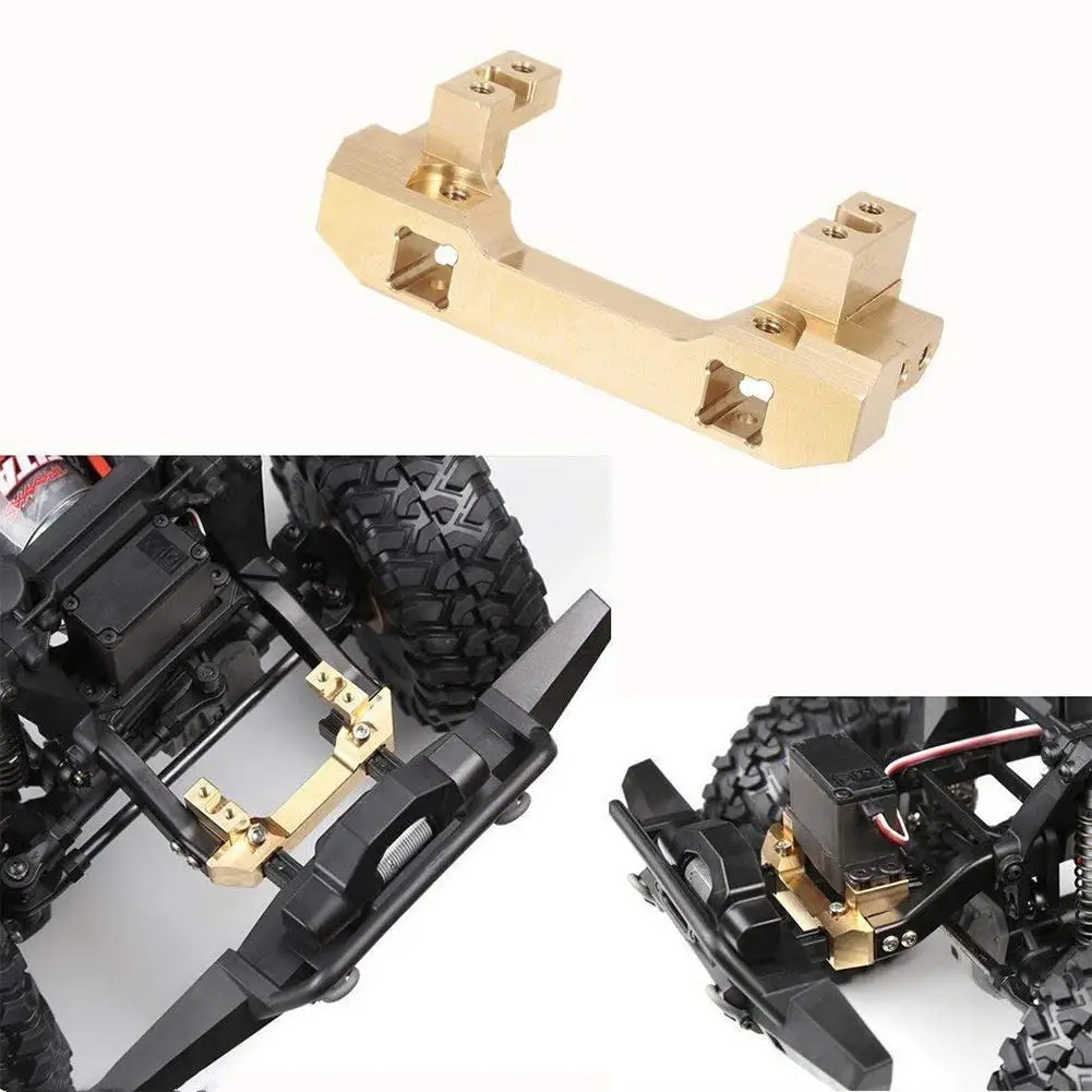 LeadingStar 1:10 RC TRX4 крепление переднего бампера Золотое сервоприводное для Traxxas TRX