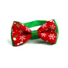 Christmas Holiday Dog Collar Bow Tie