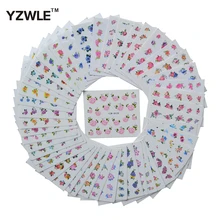 WUF 48 feuilles décalcomanies travaux manuels ongles Art transfert d'eau impression autocollants accessoires pour Salon de manucure(China)