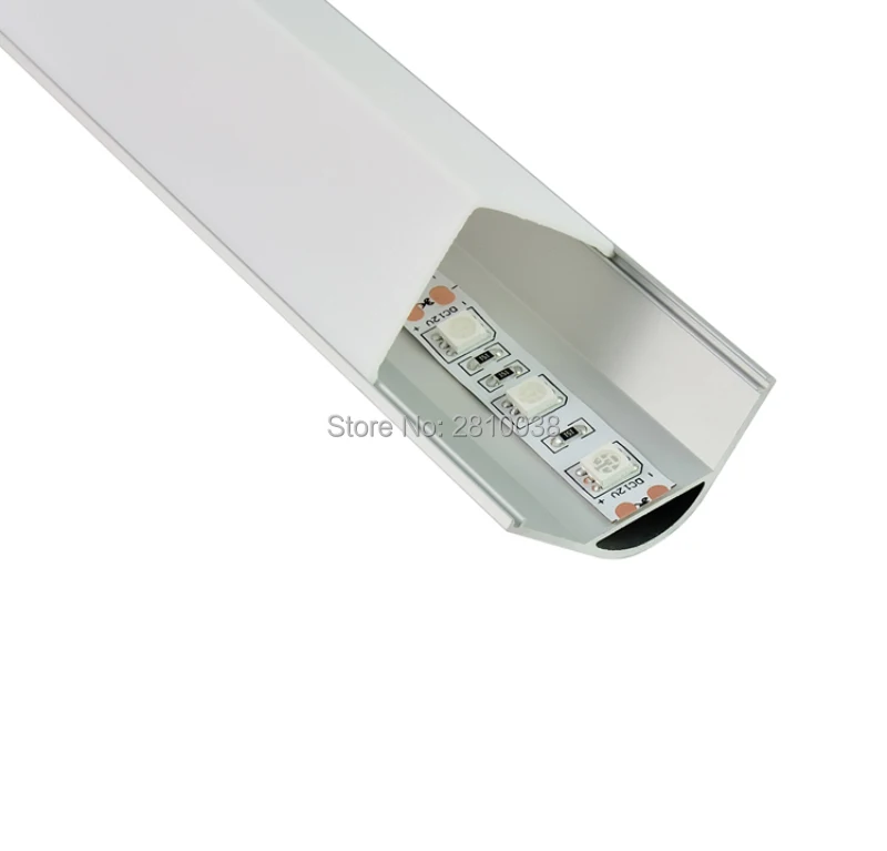 

10 X 1M Sets/Lot Right Angle cornered LED light profile AL6063 Aluminium profile LED for led cabinet kitchen lights
