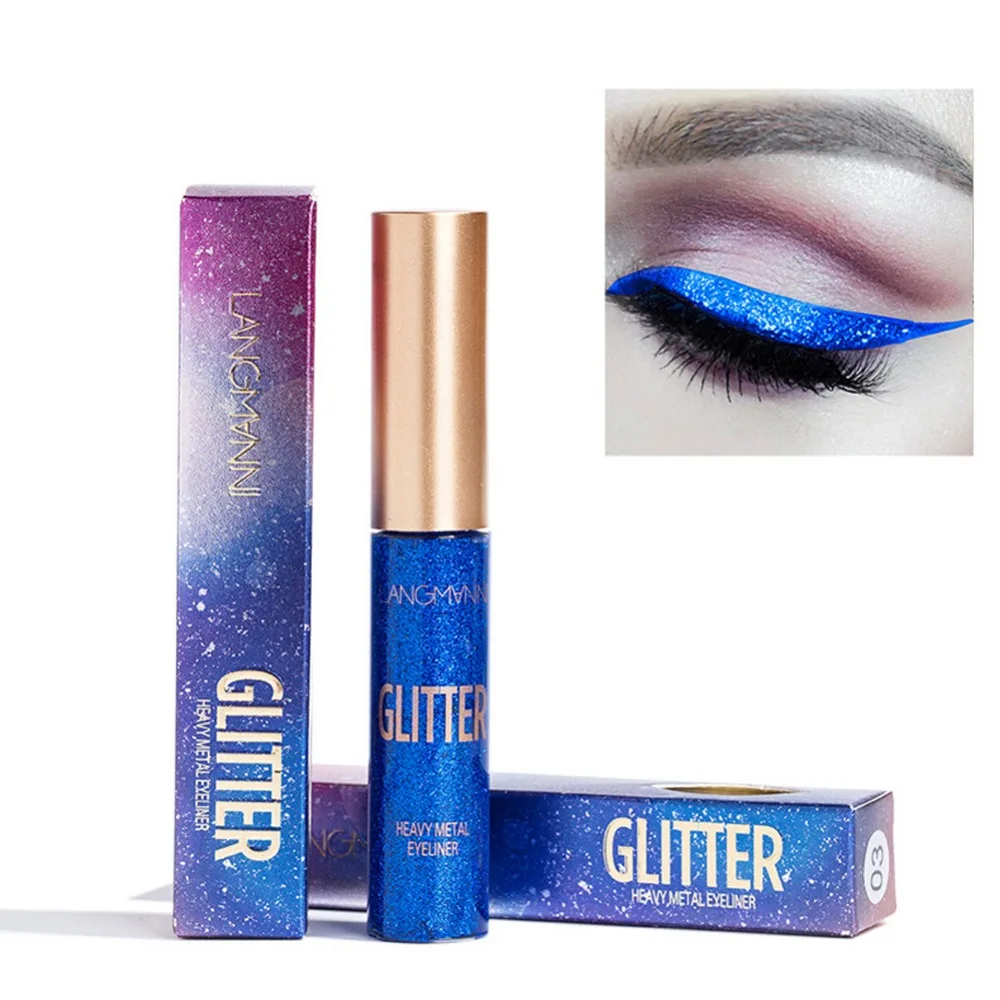 10 Colors Long Lasting Waterproof Liquid Glitter Eyeliner Pencils Eye