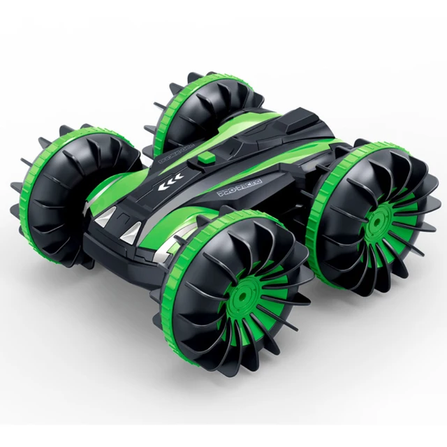 360 Rotate Rc Cars Remote Control Stunt Car 2 Sides Waterproof Driving On Water And Land Amphibious Electric Toys For Children 3