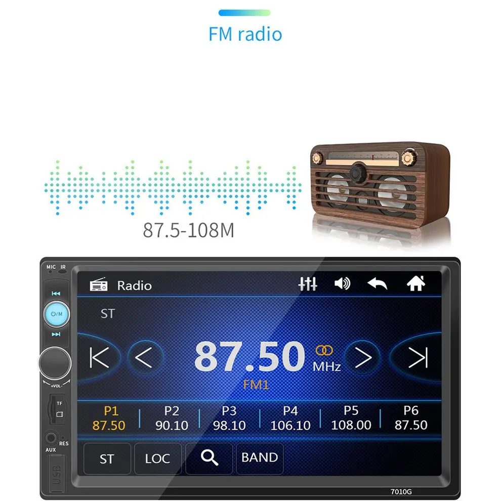 

Multi-function 7010G Phone Call MP5 Player GPS Navigator multimedia player Car Aid Accessories