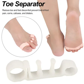 

Toe spacer Five-hole wearing eversion overlap toe correction pad hammer separation bending deformation correction toe tool