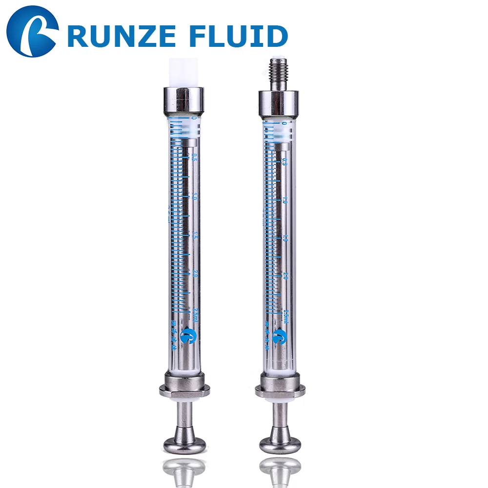 2.5ml reusable glass syringe gas injection syringesyringe glass
