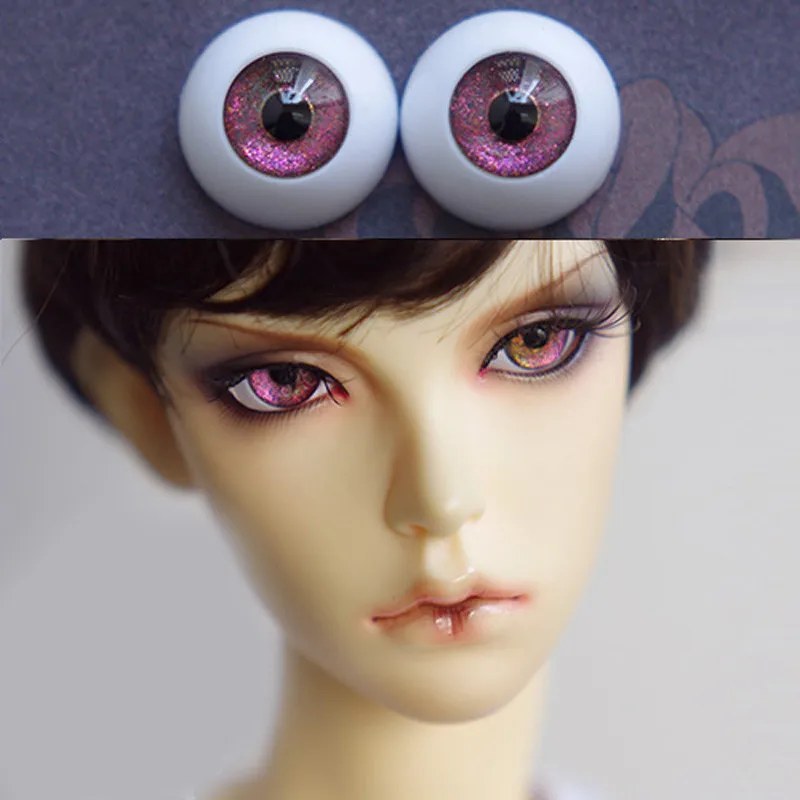 Глаза для кукол зеленый фиолетовый 1/3 1/4 1/6 bjd игрушки sd очков 8 мм 16 18 20 акриловые