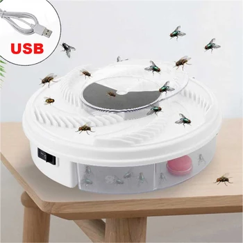 

2018 New USB Electric Anti Fly Trap Device Pest Catcher Killer Repeller Bug Insect Repellent Fly Catcher With Trapping Food