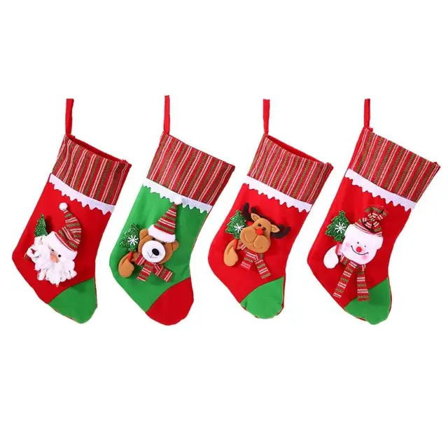 christmas decoration large gift bags decorated christmas socks gift bags large christmas stocking xmas tree hanging - Large Christmas Stocking christmas decoration large gift bags decorated christmas socks gift bags large christmas stocking xmas tree hanging - Large Christmas Stocking