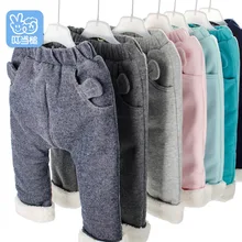 Штаны для мальчиков и девочек зимние детские штаны из плотного бархата повседневные брюки теплые детские повседневные штаны